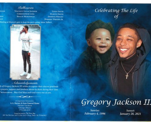 Gregory Jackson III Obituary