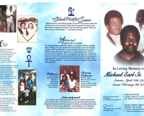 Michael Earl St.Clair Obituary