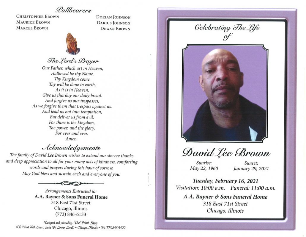 David Lee Brown Obituary