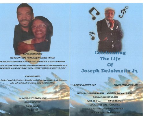 Joseph Dejohnette Jr Obituary