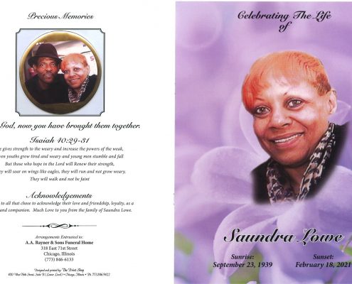 Saundra Lowe Obituary