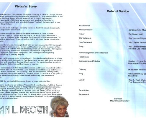 Vivian L Brown Obituary