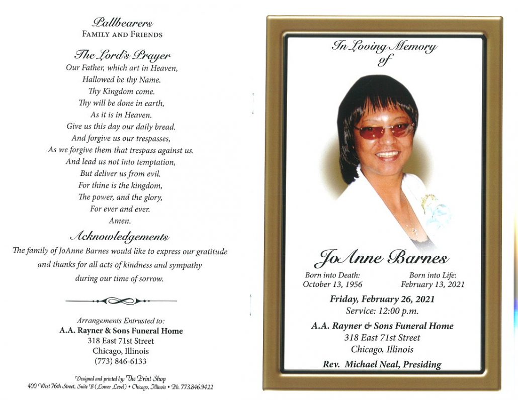 Joanne Barnes Obituary