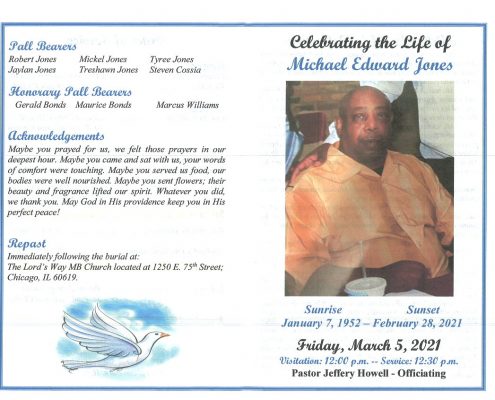 Michael E Jones Obituary