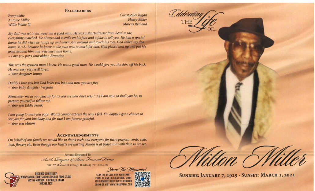 Milton Miller Obituary