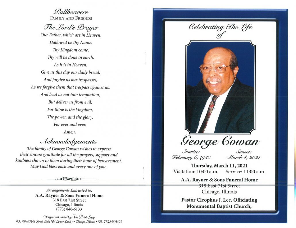 George Cowan Obituary