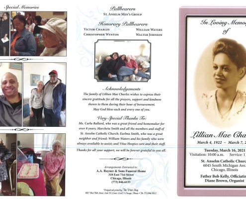 Lillian M Charles Obituary