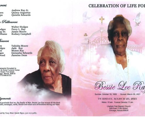 Bessie Lee Ray Obituary