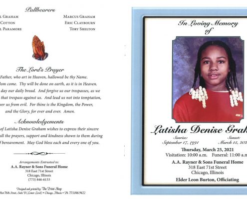 Latisha D Graham Obituary