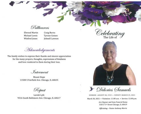 Delories Samuels Obituary