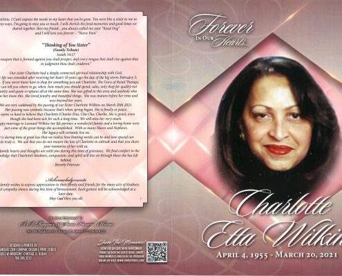 Charlotte E Wilkins Obituary