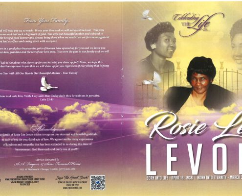 Rosie L Levon Obituary