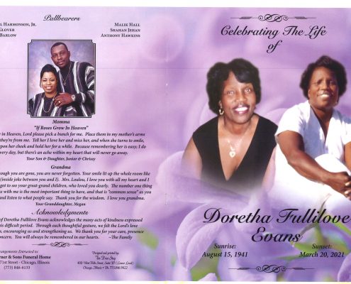 Doretha F Evans Obituary