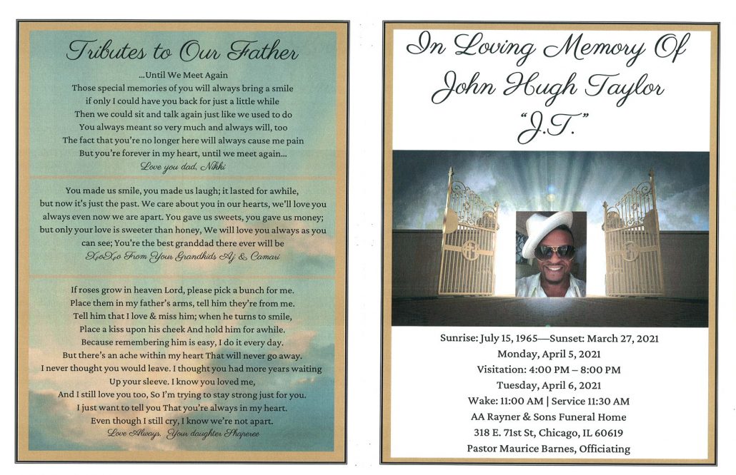 John H Taylor Obituary