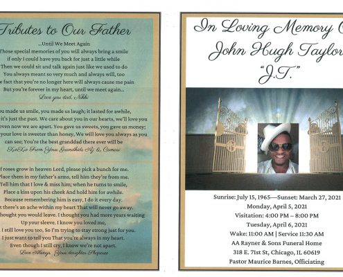 John H Taylor Obituary