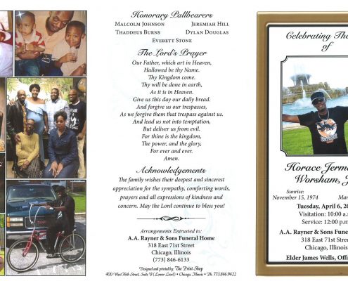 Horace J Worsham Jr Obituary