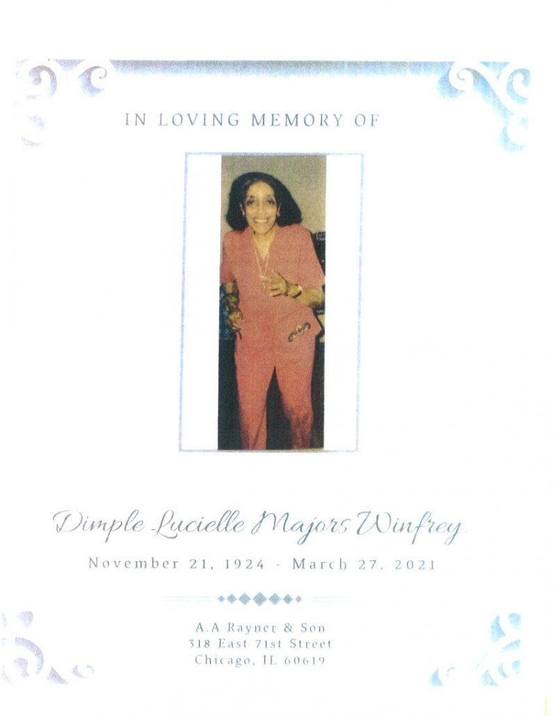 Dimple Winfrey Obituary
