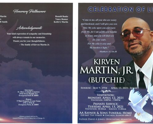 Kirven Martin Jr Obituary