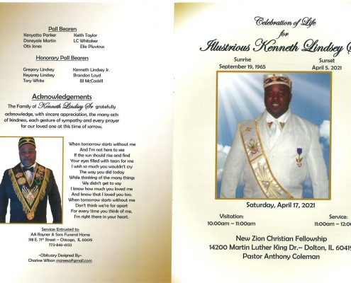 Kenneth Lindsey Sr Obituary