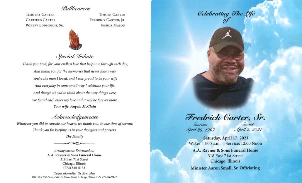 Fredrick Carter Sr Obituary