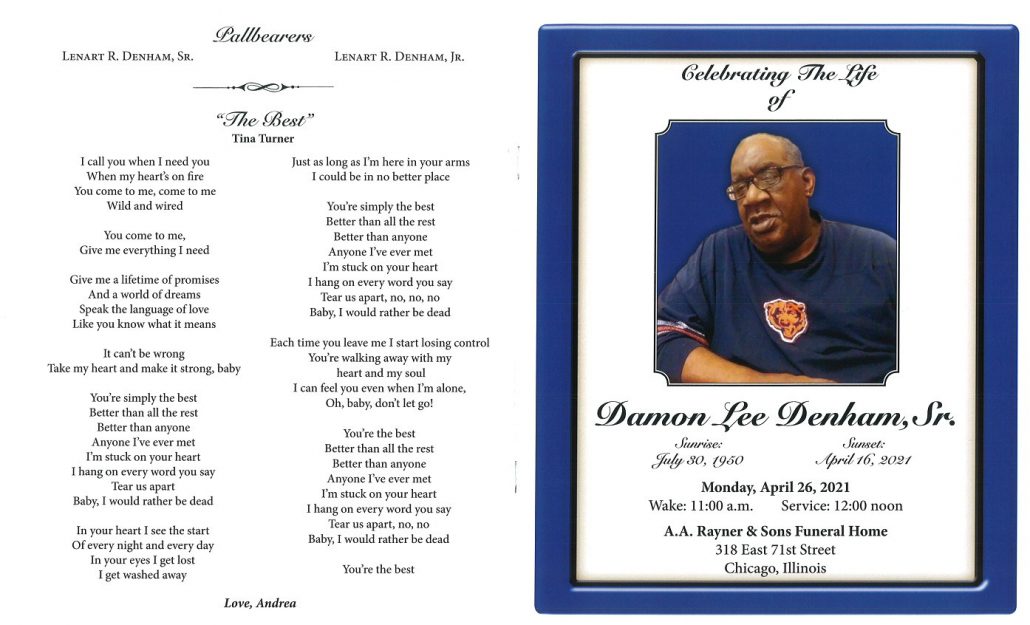 Damon L Denham Sr Obituary