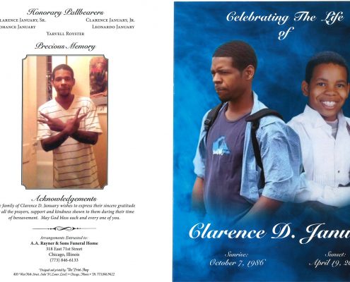 Clarence D January Obituary