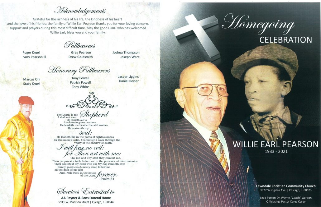 Willie E Pearson Obituary