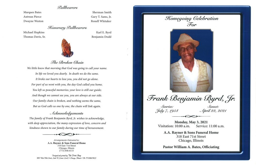 Frank B Byrd Jr Obituary