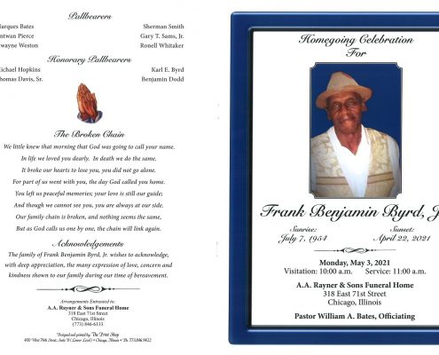 Frank B Byrd Jr Obituary