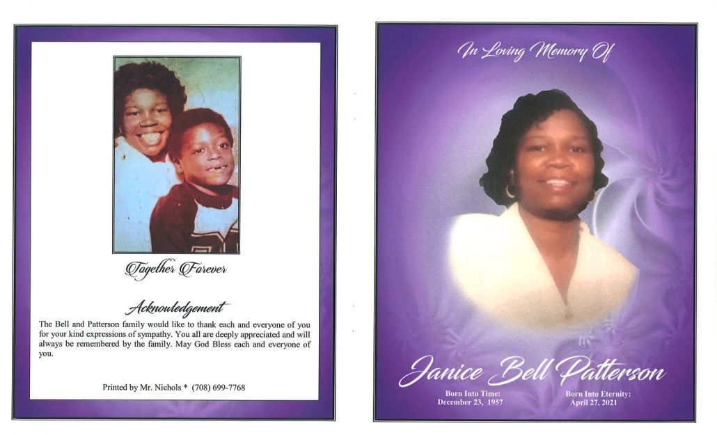 Janice B Patterson Obituary