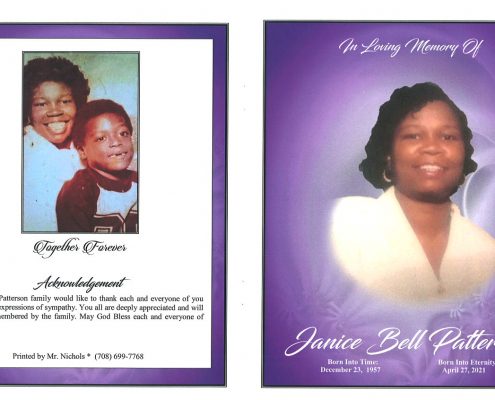 Janice B Patterson Obituary