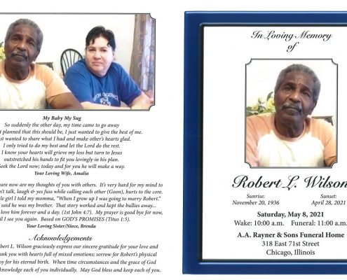 Robert L Wilson Obituary