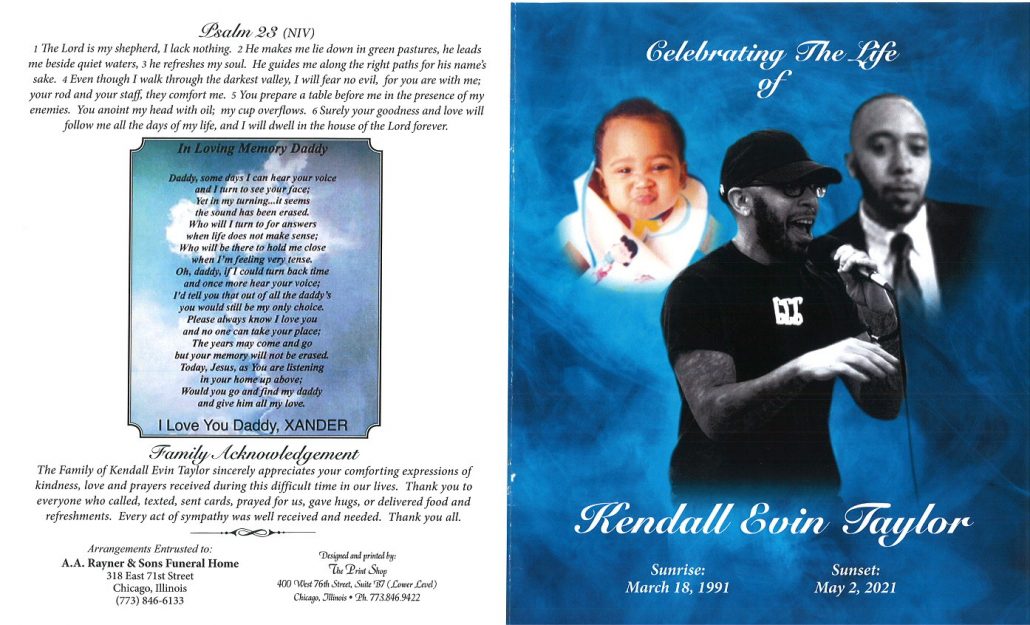 Kendall E Taylor Obituary