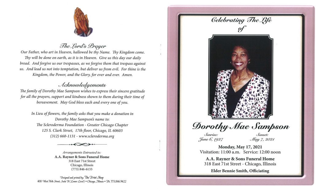 Dorothy M Sampson Obituary
