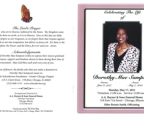 Dorothy M Sampson Obituary