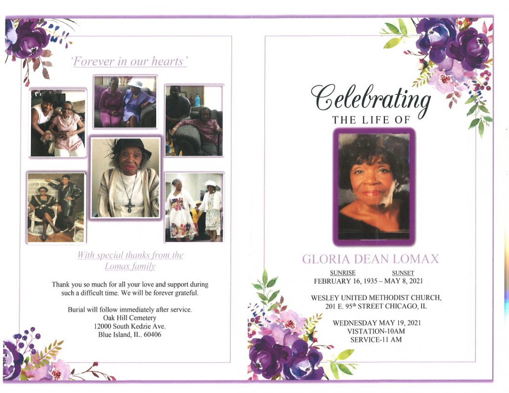 Gloria D Lomax Obituary