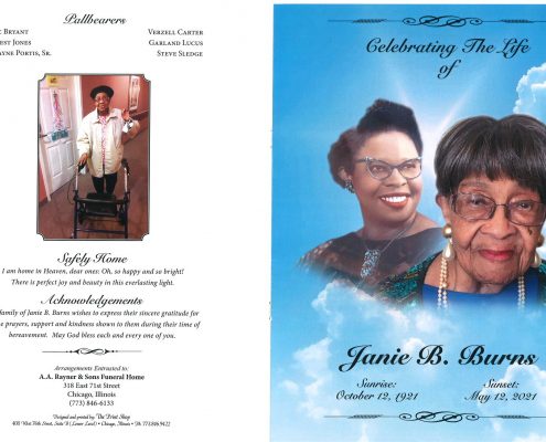 Janie B Burns Obituary