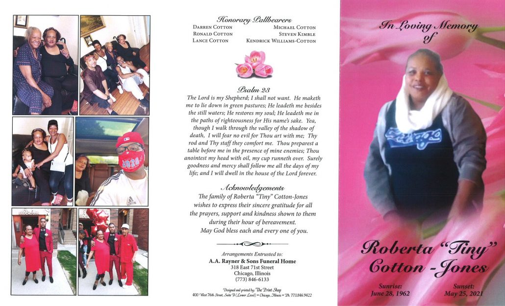 Roberta Cotton Jones Obituary