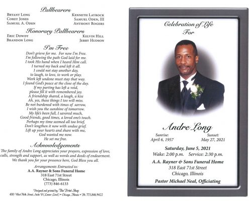 Andre Long Obituary