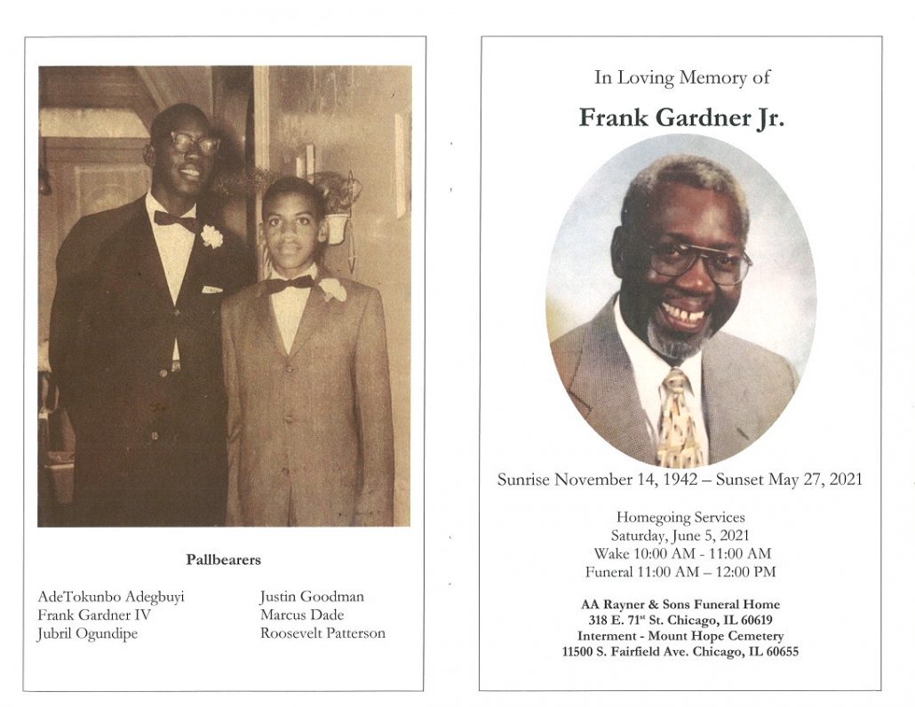 Frank Gardner Jr Obituary