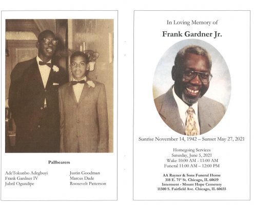 Frank Gardner Jr Obituary