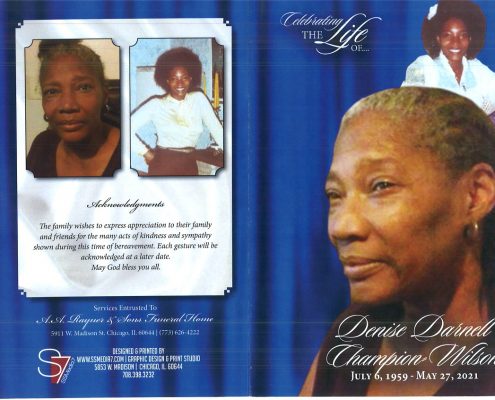 Denise D Wilson Obituary