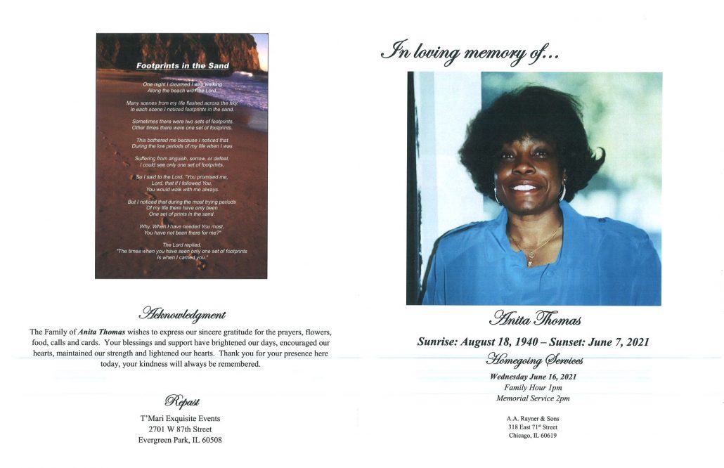 Anita Thomas Obituary