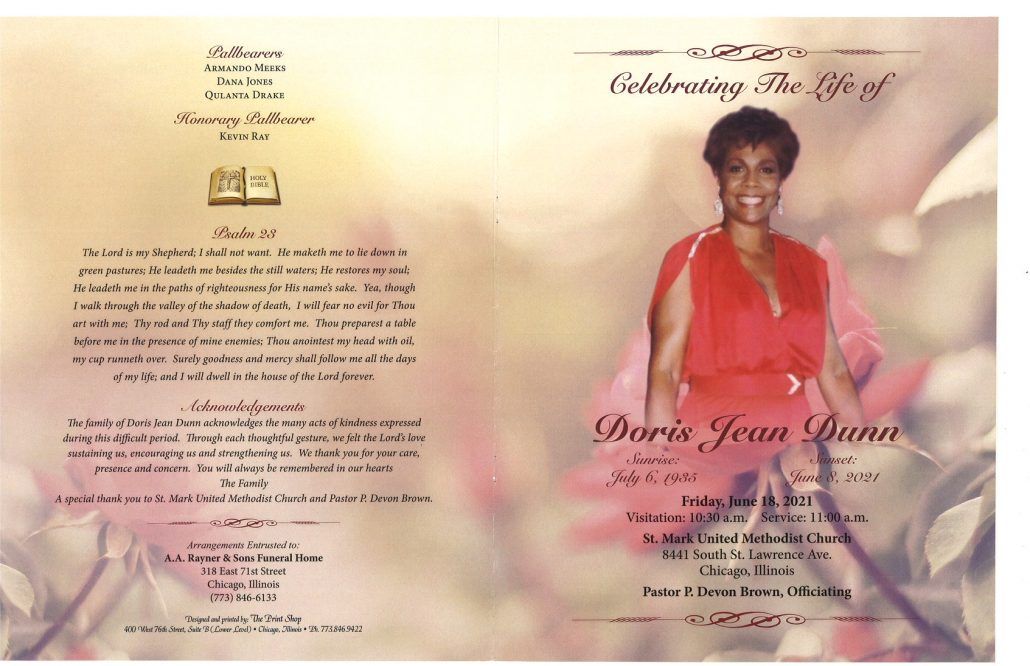 Doris J Dunn Obituary