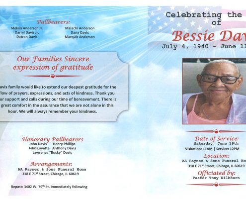 Bessie Davis Obituary