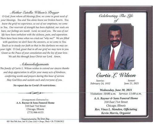 Curtis L Wilson Obituary