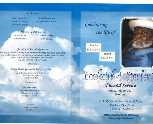 Frederick A Stanley Jr Obituary