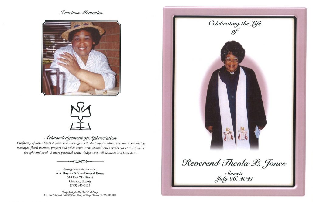 Theola P Jones Obituary