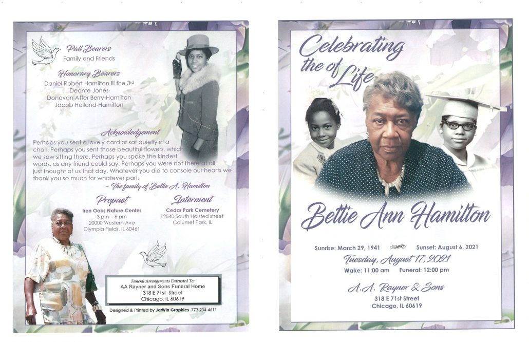 Bettie Ann Hamilton Obituary