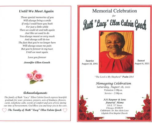 Ruth Ellen Calvin Gooch Obituary